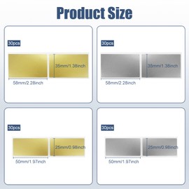 Scratch Off Stickers,120 Pieces Gold, Grey Scratch Stickers Large 35 x 58 mm,50 x 25 mm, Make Your Own Scratch Cards,DIY Surprise Gifts or Private Message, Cards