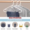 Amber Home 36 Pack Super Heavy Duty Plastic Hangers, White