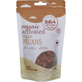2die4 Live Foods Activated Organic Vegan Pecans 120g