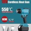 Rechargeable Cordless Heat Gun Handheld Digital Display Fast Heating Temperature