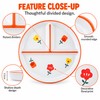 8-Inch Bone China Divided Plate for Breakfast & Meals –