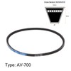 sourcing map AV10 Cogged V-Belts 700mm Inner Girth 10mm Width