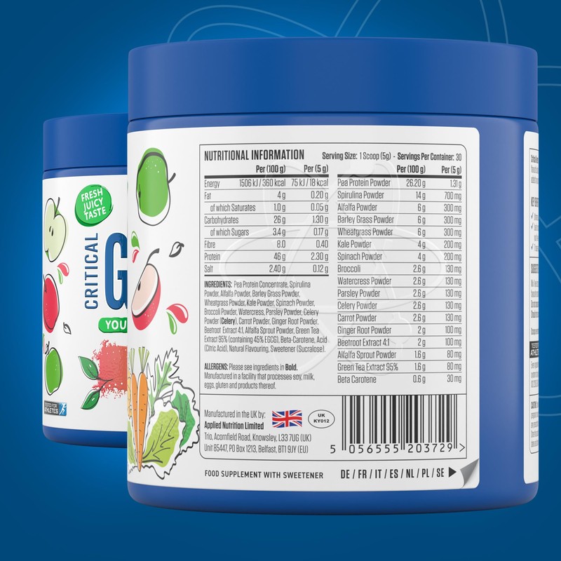 Applied Nutrition Critical Greens Bundle - Super Greens Powder, Boost