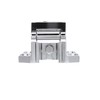 1/8" to 3/8" Polished Chrome Adjustable Strike for W38 Series