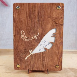 Schwan Deko - XL Geldgeschenk aus Holz inkl. Ständer | Schwan - Schwan Geschenk, Schwan Figur,