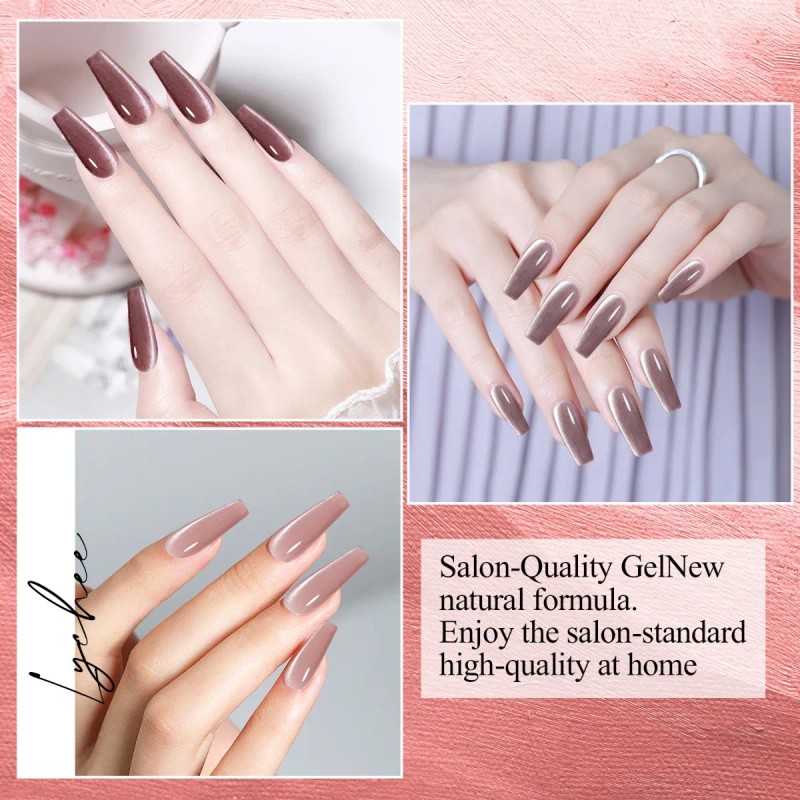 Kit 7 Esmalte Of Uñas Gel Effect Ojo De Gato