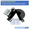 Gascem Door Knob Lockout Device. (Matt Black, 1 Padlock Included).