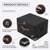 Tuza 3 Pack Foldable Storage Bin with Lid, Heavy-Duty Fabric