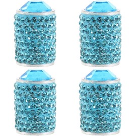 YARNOW Tapones Decorativos para Válvulas de Neumáticos en Aleación de Aluminio, Paquete de 4, Fácil Montaje para Coches y Vehículos Recreativos