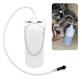 VKQTS 1L Brake Bleeder Bottle,Hanging One Man Brake Bleeder Kit for Braking Systems with Brakes Bleeders Hose & Connector,Translucent Brakes Fluid Bleeders Kit for Liquid Level Observation