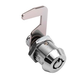 Toolbox Lock Tubular Cam Replacement Lock Hook Cam Keyed Alike (5/8 Inch, Chrome Finish, 2 Pack)