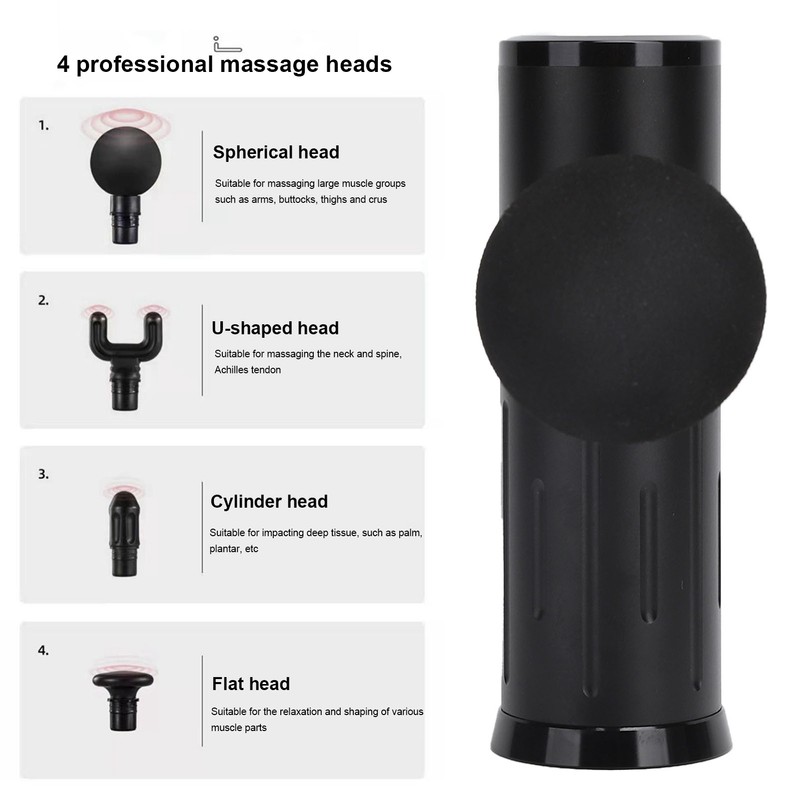 Muscle Relaxation Massager Rechargeable Noise Reduction Fascia Massager with 6600MAH