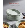 famiware Star 8.25" Pasta Bowls, Large Dinner Bowls Set of