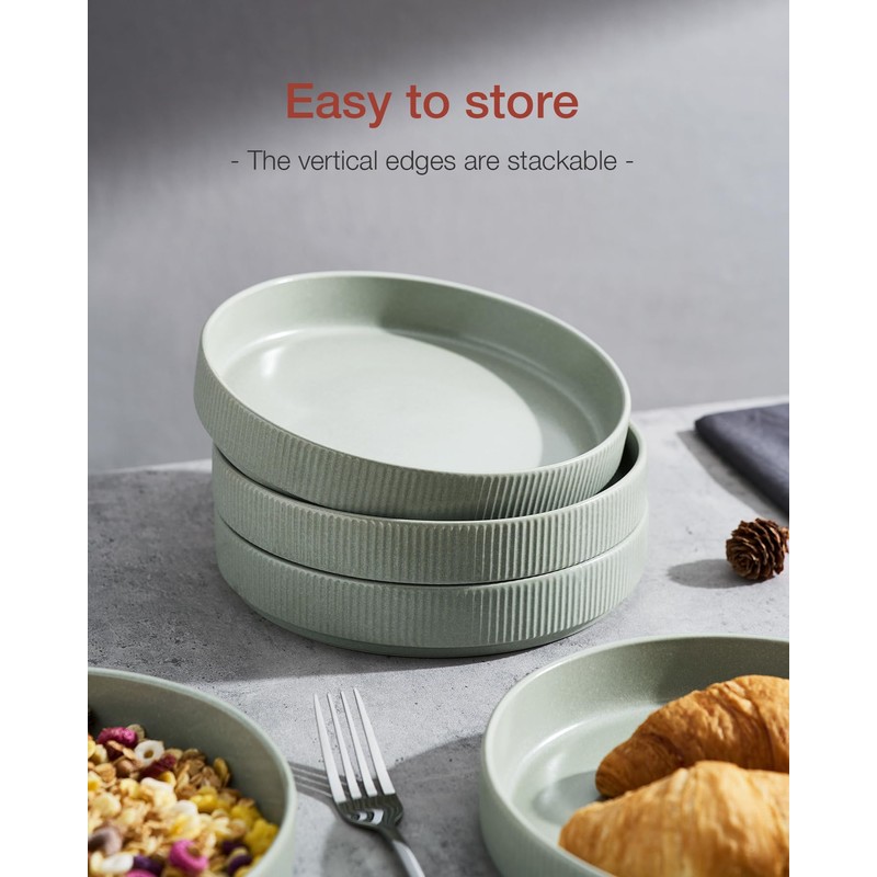 famiware Star 8.25" Pasta Bowls, Large Dinner Bowls Set of