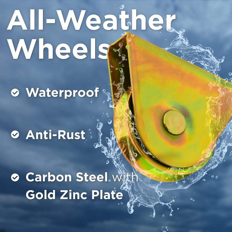 ALEKO® Sliding Gate Hardware Kit with Extension Bracket