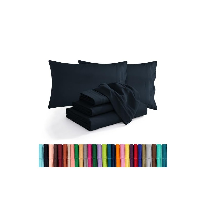 BESPOLITAN INC. 1200 Thread Count 4pc King Size Egyptian Bed