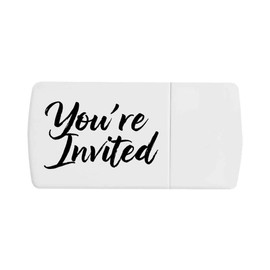 'You're Invited' Pill Box with Tablet Splitter (PI00032357)