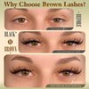 Dark Brown Lash Clusters Wispy Eyelash Clusters Natural Fluffy Lash