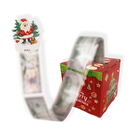 hhdatc Christmas Money Box Surprise Money Pull Pouch,Money Gift Ideas Surprise Gift Box Explosion for Christmas Days