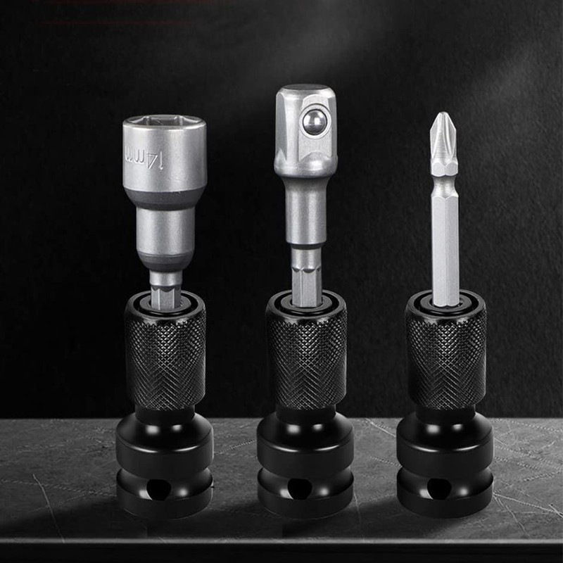 2 x socket adapters - 1/2 inch square drive to