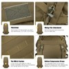 Mardingtop 50L Molle Hiking Internal Frame Backpacks with Rain Cover