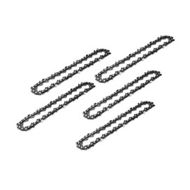 Pack of 5 Saw Chains, 6 Inch Chainsaw Chain, 1/4 Inch 1.1 mm 37 Link Chain, Universal Chain for All 6 Inch Mini Chainsaws for Horticulture, Agriculture, Tree Cutting