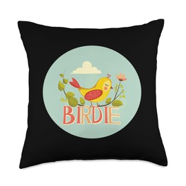 Funny Birdie Costume for Birds Fans and Animals Lovers Throw Pillow