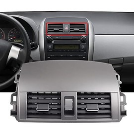 Dasbecan 55670-02160 Center Dash A/C Dashboard AC Air Vent Panel Trim Outlet Compatible with Toyota Corolla 2008 2009 2010 2011 2012 2013 55663-02060
