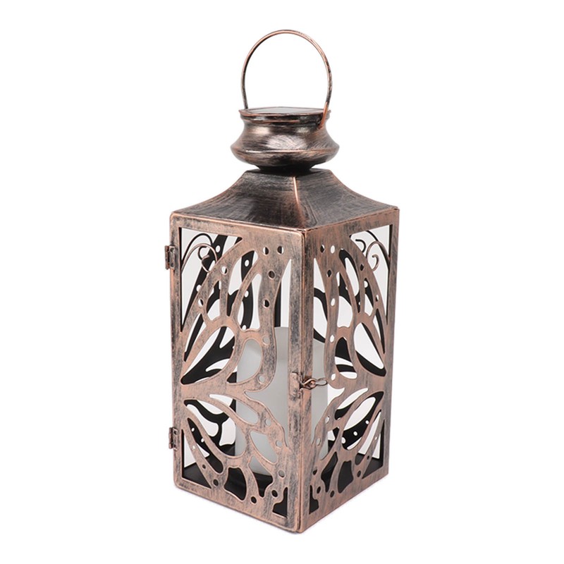 LED Solar Lantern Outdoor Hanging Hollow Out Butterfly Solar Light