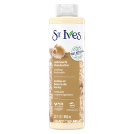ST IVES, Gel de Baño Nutritivo, Avena y Manteca de Karité, Soothing Body Wash, Oatmeal and Shea Butter, Extractos Naturales, Sin Parabenos, 650 ml