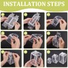 BENECREAT 36Pcs 3 Sizes Clear Favor Boxes With Bowknot, Transparent