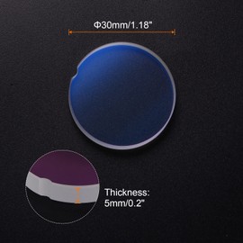 HARFINGTON Fiber Laser Protective Window Dia 30mm (1.18") Thk 5mm (0.2") Quartz Fused Silica Lens for Welding Machine