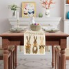 Scinzene Fashion Rabbit Carrot Easter Table Runner, Washable Table Runner,