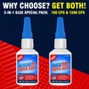 ALECPEA CA Glue Thin & Thick 100/1500 CPS, 2-in-1 Woodworking