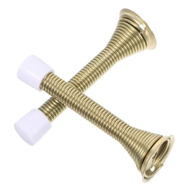 VILLFUL 2PCS Safety Door Stopper Pinch Spring Bumper for Home Use Elegant Design for Bedroom Living Room Easy Installation Prevents Door Slamming and Finger Injuries