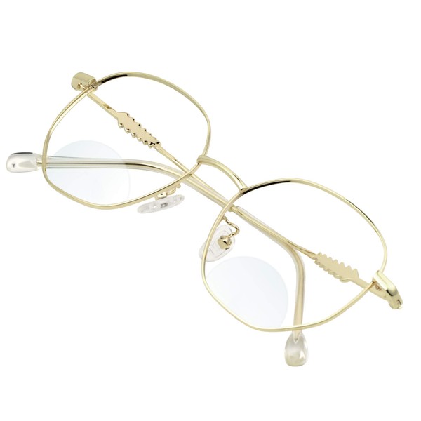 VisionGlobal Bifocal Blue Light Blocking Glasses for Women/Men, Computer Reading