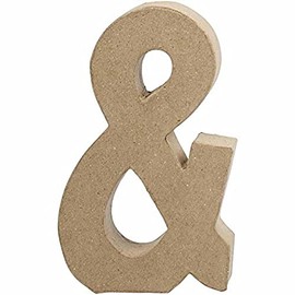 Creativ 26627 20 cm 1-Piece Papier Mache Symbol &,Beige