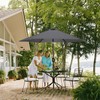 Blissun 7.5 ft Patio Umbrella, Yard Umbrella Push Button Tilt