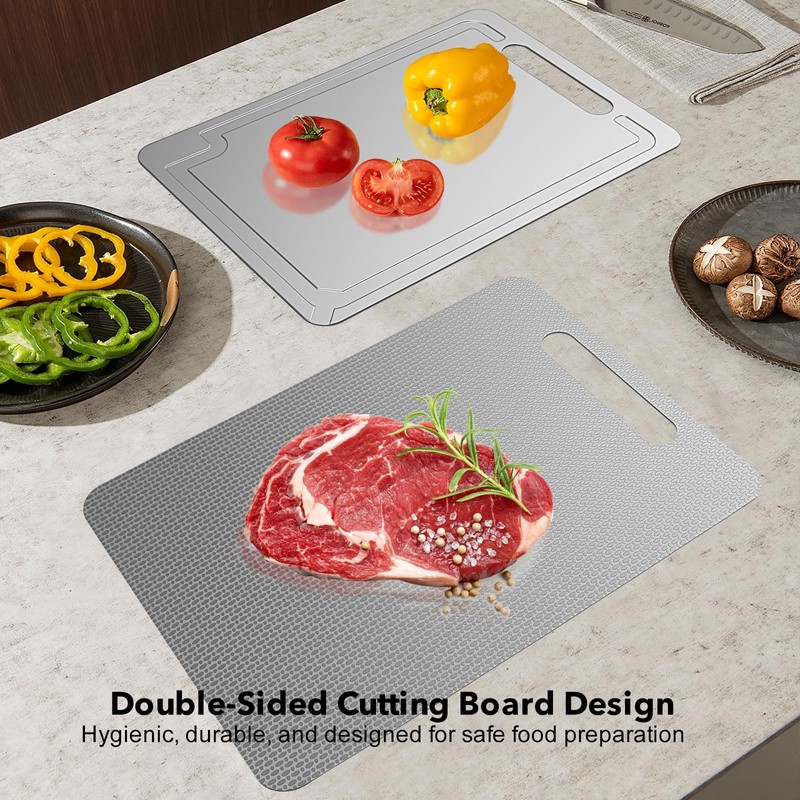 Laokiiy Titanium Cutting Board -100% Pure Titanium Cutting Boards For