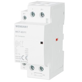 Wengart AC contactor WCT-63.4 normally open, AC 230 V, 63 A, quiet, energy-saving and makes your household appliances durable and reliable