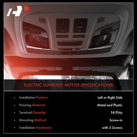 A-Premium Sunroof Moon Roof Motor Compatible with Ford Explorer 2011-2017 Sport Utility BB5Z15790A Left or Right