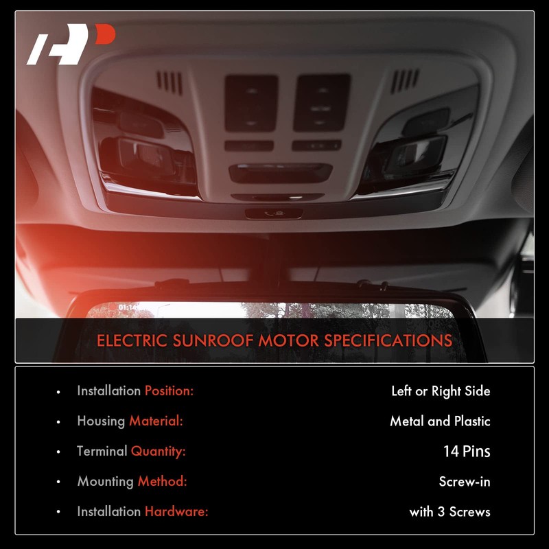 A-Premium Sunroof Moon Roof Motor Compatible with Ford Explorer 2011-2017