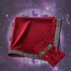 BLESSUME Tarot Tablecloth Altar Tarot Cloth One Size (Red)