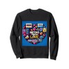 Retro Tech Love - Vintage Gadget Affection Design Sweatshirt
