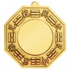 FUNSXBUG Chinese Feng Shui Brass Convex Bagua Mirror (7 Inch)