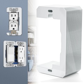 WooFog 20 Pcs Wall Plate Spacer, Flush Fit Device Leveling Plates, Electrical Outlet Spacers Shims For Wall Outlet Repair And Loose Outlet Fix, Outlet Spacers For Electrical Box/Switch - White