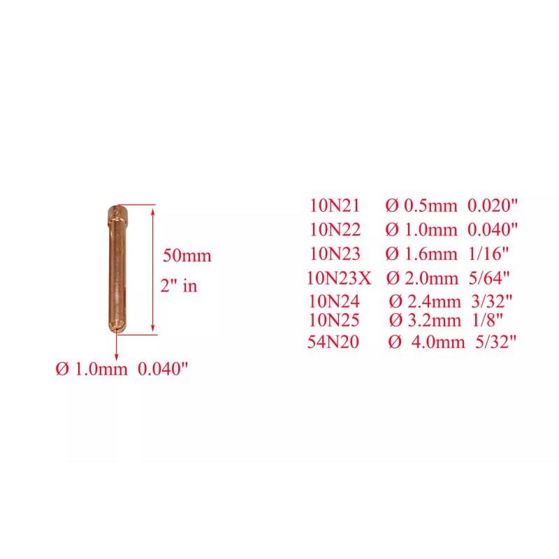 RIVERWELDstore TIG Collet Body Alumina Nozzle Ceramic Cup Assorted Kit