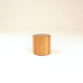 Lamp Finial, Teak, Drum Pattern 9