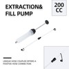 VortecSys Automotive Fluid Extractor Pump, 500CC Manual Extraction & Fill