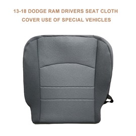 sportuli Gray Driver Side Bottom Cloth Seat Cover Replace for 2013-2018 Dodge Ram 1500 2500 3500 4500 5500 (13-18)